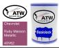 Preview: Chevrolet, Ruby Maroon Metallic, 40V62: 500ml Lackdose, von ATW Autoteile West.